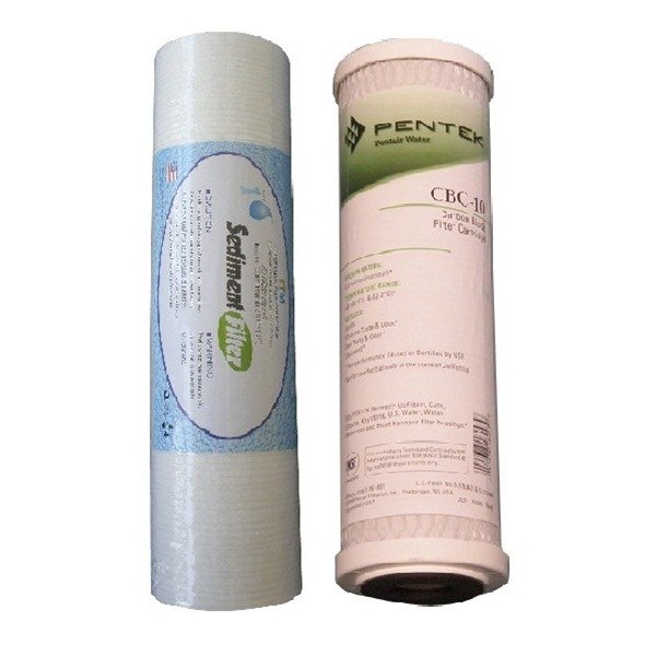 6 Pack Aquaboon 5 Micron Pleated Sediment Water Filters - 10x2.5" Standard Size Cartridges