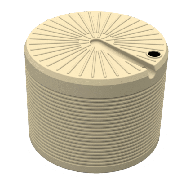 CLARK TANKS 50000 ROUND POLY RAINWATER TANK 4.4D X 3.39 INLET HEIGHT X 3.39 TOTAL H (CCCT50000)