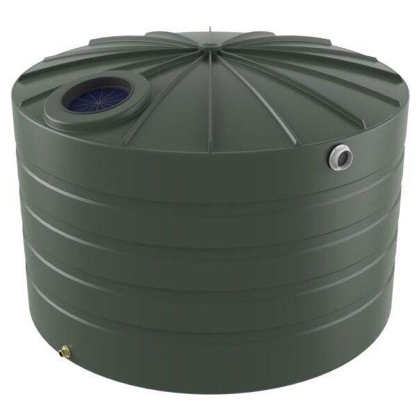 BUSHMAN TANKS 4000SQUAT POLY RAIN WATER TANKS 2.12D X 1.3 INLET H X 1.46 TOTAL H  (CCBT4000S)