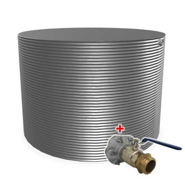 CRFIRETANK3 	22500 Litres Round 3400mm X 2470mm fire tank includes 65mm storze fire kit