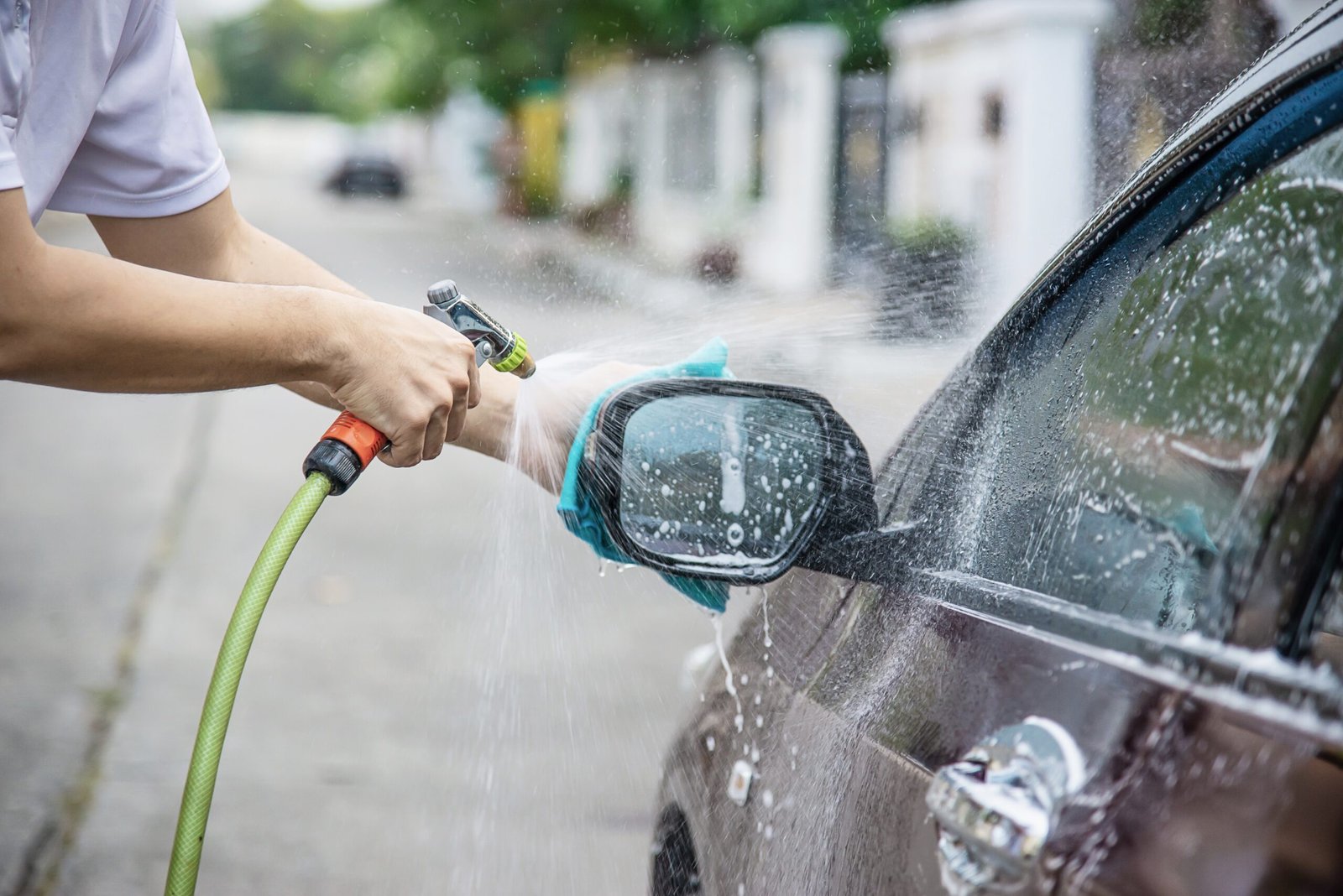 Car Washing from Rainwater Harvesting