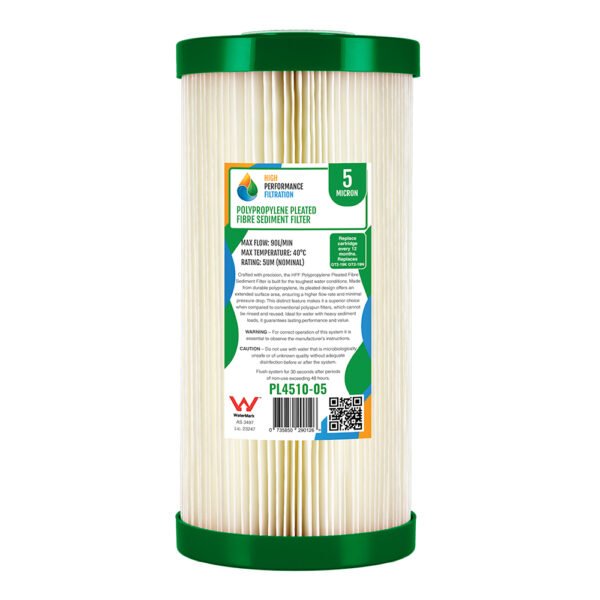 water filter 10″ X 4.5″ 5 micron Pleated dirt and sediment replacement filters