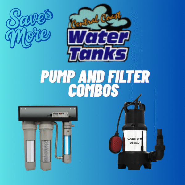 CENTRAL COAST WATER TANKS PUMP AND FILTER COMBOS  REEFE WATER PRO DSE130 SUBMERSIBLE PUMP UV GUARD CWP55 FILTRATION SYSTEM